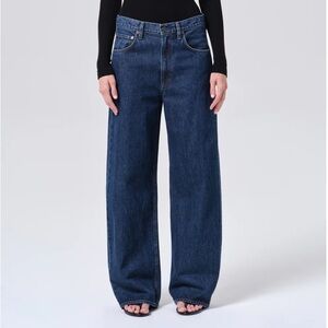 Agolde Low Curve Jeans- Dark Blue Denim
